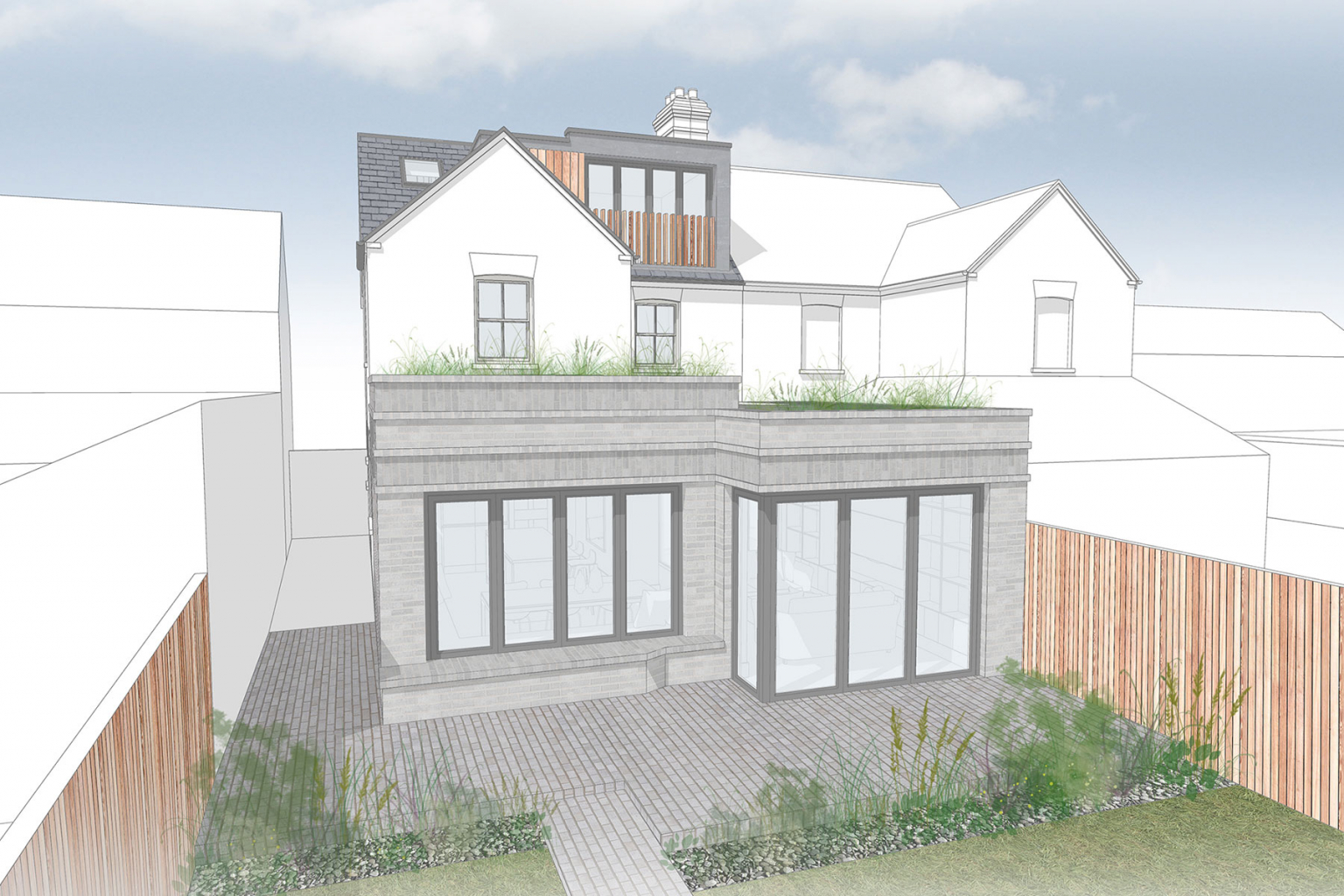 Extension and Loft conversion Avenue Road, St Neots Devlin Architects